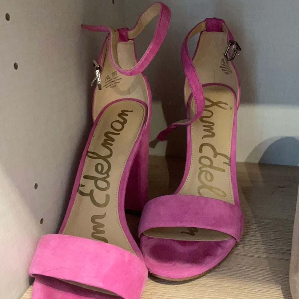 Sam Edelman bright pink heels
